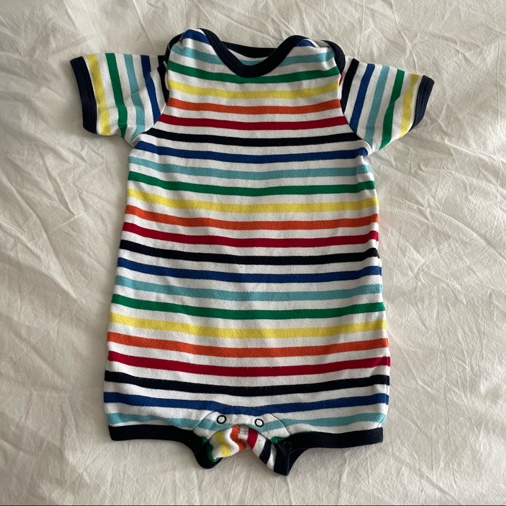 COPY - 12 M Primary striped romper
